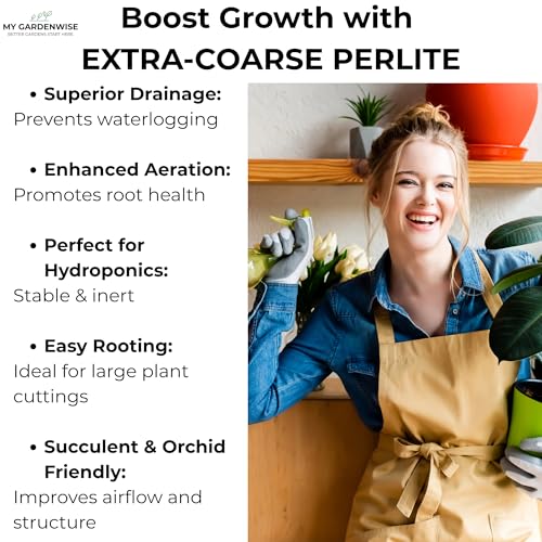 Perlite for Plants (Extra-Coarse Perlite (Grade 4) / 1 qt)