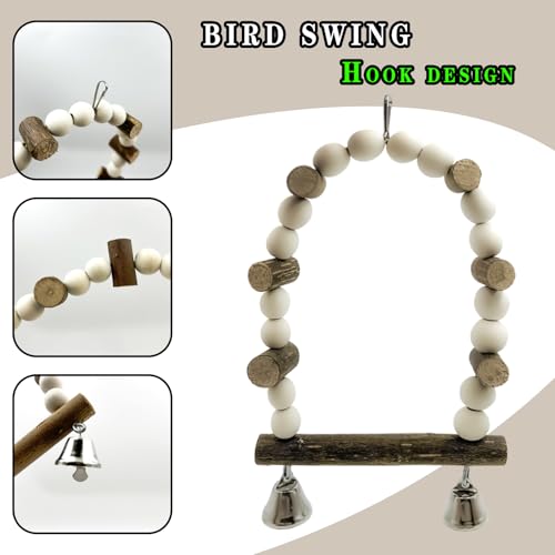 7Pcs Natural Wooden Bird Perch Set (Brown / 7PCS)