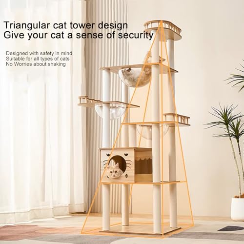 73 Inch Cat Tower for Multiple Cats (8782)