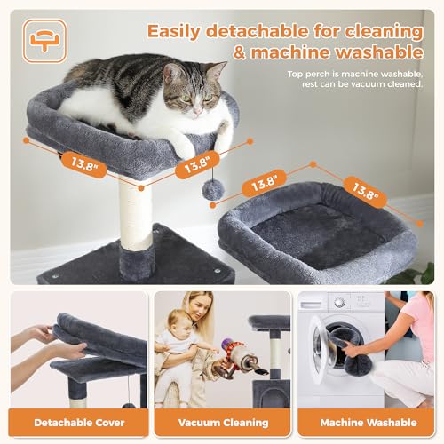 Large Cat Tower (XL-70" / Dark Gray)