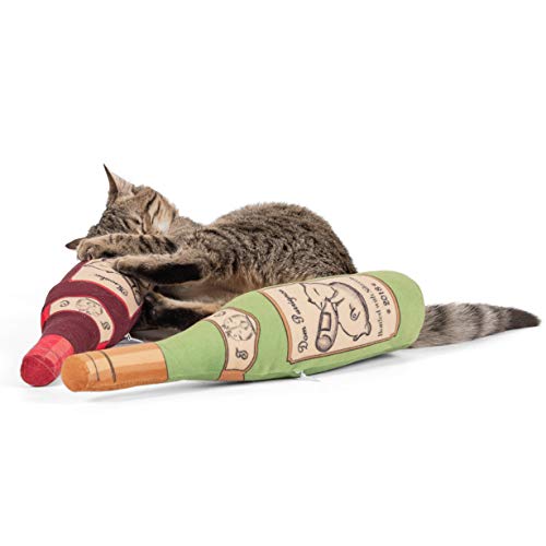 KittiLush 2 Pack Organic Silvervine Catnip Substitute Toys for Cats & Kittens