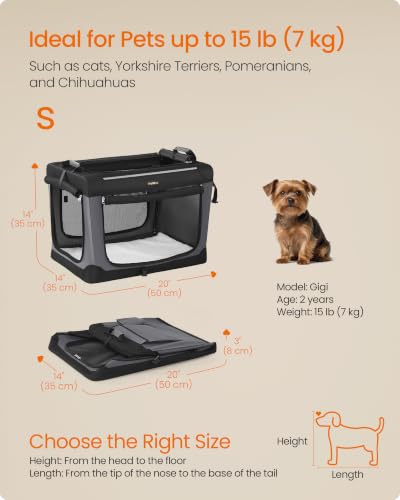 Collapsible Dog Crate (S(20"L x 14"W x 14"H))