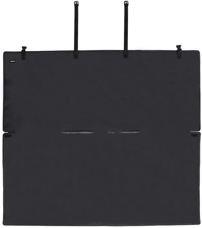 Amazon Basics Waterproof Car Back Bench Seat Cover Protector for Dog - 56 x 47 inch, Black - Pet Explorer