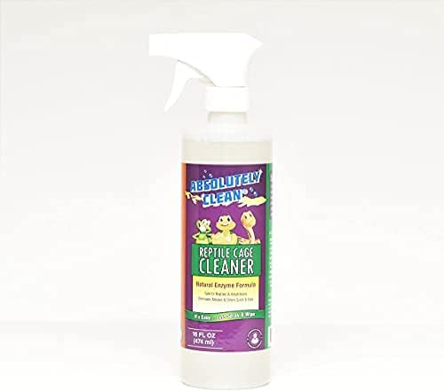 Absolutely Clean Amazing Reptile & Amphibian Terrarium Cleaner and Odor Eliminator - Just Spray/Wipe - Safely & Easily Removes Reptile & Amphibian Messes - USA Made - Pet Explorer