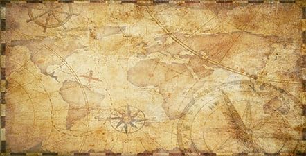 72X24IN Retro Old Travel World Map Terrarium Background, Art Parchment Pirate Treasure Map Reptile Habitat Background with 10EVA Double-Sided Tape - Pet Explorer