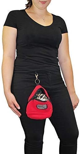 Kucci Carry Pouch - Fleece Travel Bonding Carrier Bag - for Sugar Gliders, Squirrels, Marmosets, Hamsters, Rodents, Rats, Reptiles & Other Small Pets (X-Large) - Pet Explorer