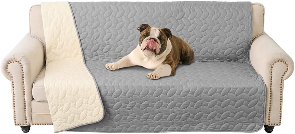 Ameritex Pet Bed Cover Dog Bed Blanket for Sofa and Furniture Waterproof New Pattern Design (52x82 Inch, Light Grey) - Pet Explorer
