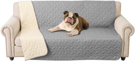 Ameritex Pet Bed Cover Dog Bed Blanket for Sofa and Furniture Waterproof New Pattern Design (52x82 Inch, Light Grey) - Pet Explorer