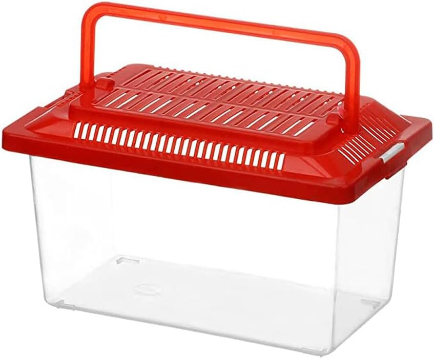 Plastic Turtle Fish Tank Handheld Aquarium Reptisoil Reptile Storage Nest Plastic Fish Bowls Bearded Dragon Habitat Glass Containers Lizards Reptile Feeding Tank Animal Turtle Tank - Pet Explorer
