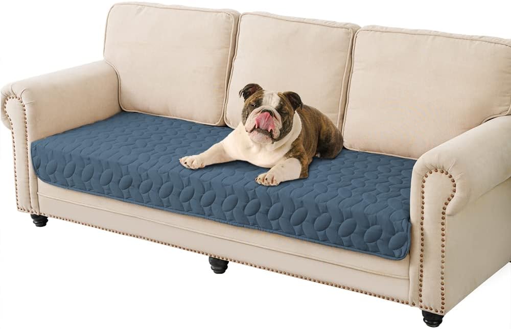 Ameritex Pet Bed Cover Dog Bed Blanket for Sofa and Furniture Waterproof New Pattern Design (30x70 Inch, Navyblue) - Pet Explorer
