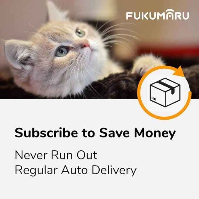 FUKUMARU Tofu Cat Litter, Strong Clumping Cat Litter Pellets, Effective Odor Control, Ultra Absorbent, Dust Free, Natural, Flushable, Lightweight, Low Tracking, White Tea, 6lb x 2 Bags