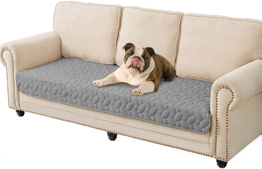 Ameritex Pet Bed Cover Dog Bed Blanket for Sofa and Furniture Waterproof New Pattern Design (30x70 Inch, Light Grey) - Pet Explorer
