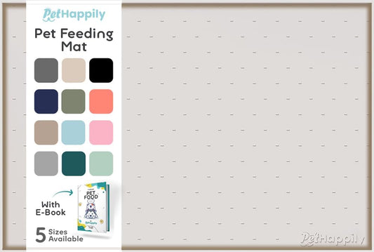 Dog Food Mat - 28x18 Raised Edges Dogs Mat for Food and Water Prevent Spill, Waterproof Cat Food Mats Protect Floors, Easy Clean Dog Bowl Mats for Food and Water, Silicone Pet Feeding Placemats