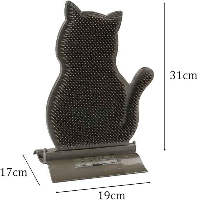 Cat Self Grooming Comb Brush with Catnip Wall Corner Groomer Brush Cats Face Scratchers for Indoor Dogs Fur pets