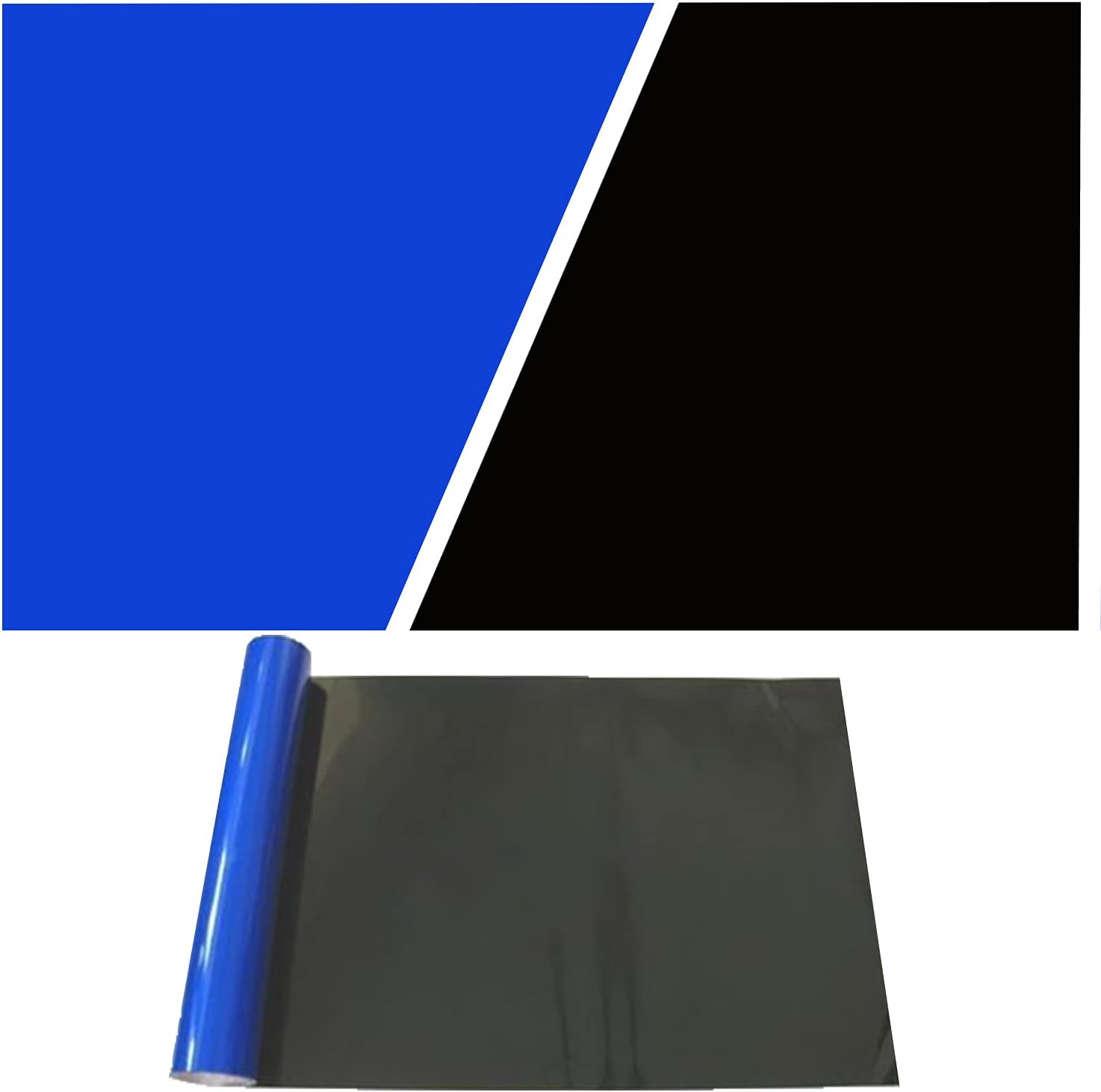 ELEBOX Aquarium Background Blue Black Fish Tank Background Wallpaper Double-Sided Aquarium Backing, Aquarium Decorations for 10 Gallon Aquarium 11.8" x 16.5" - Pet Explorer