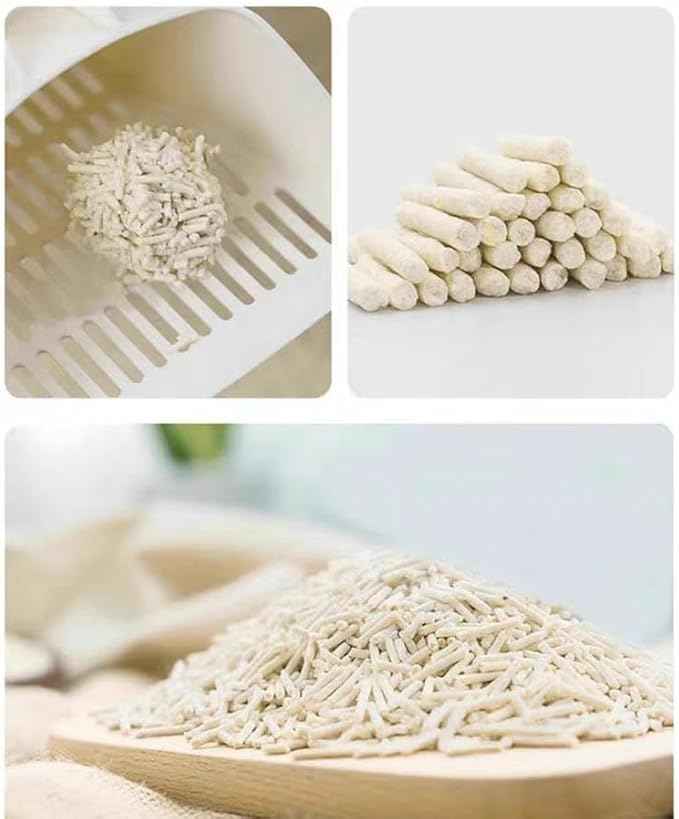 Tofu Cat Litter 5.6LB Fast Clumping, Dust-Free,100% Food Grade Raw Materials, Clumping,Flushable,Ultra Absorbent and Fast Drying,Solubility in Water,Really Dust-Free,Less Scattering (1)
