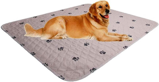 Washable Dog Pee Pads with Puppy Grooming Gloves,Puppy Pads,Reusable Pet Training Pads,Large Dog Pee Pad,Waterproof Pet Pads for Dog Bed Mat,Super Absorbing Whelping Pads - Pet Explorer