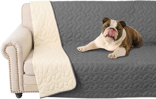 Ameritex Pet Bed Cover Dog Bed Blanket for Sofa and Furniture Waterproof New Pattern Design (68x82 Inch, Dark Grey) - Pet Explorer