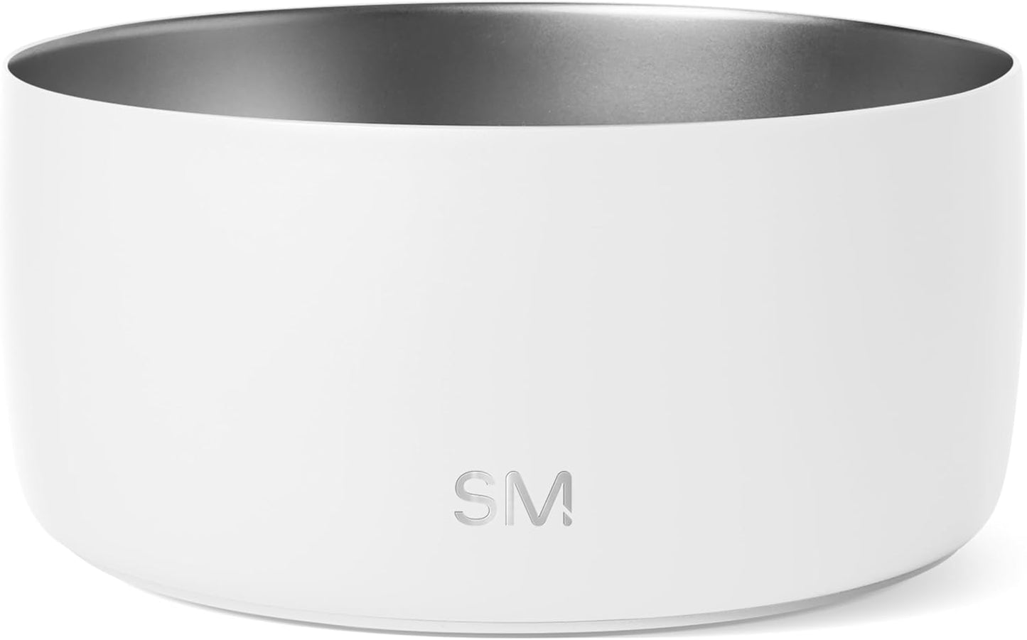 Simple Modern Stainless Steel Pet Water Bowl for Dogs & Cats | Reusable Insulated Stainless Steel Food Bowls for Dog Cat | No Tip No Slip BPA Free | Bentley Collection | Large (64oz) | Winter White - Pet Explorer