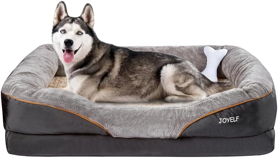 JOYELF XXLarge Memory Foam Dog Bed, Orthopedic Dog Bed & Sofa with Removable Washable Cover for Large Dogs - Pet Explorer