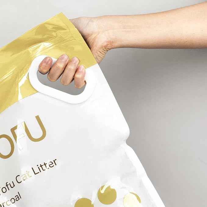I AM TOFU - Tofu Cat Litter, Natural Flushable Extra Clumping Pellet Litter, 10LB x 3 (Original 2 & Charcoal1)