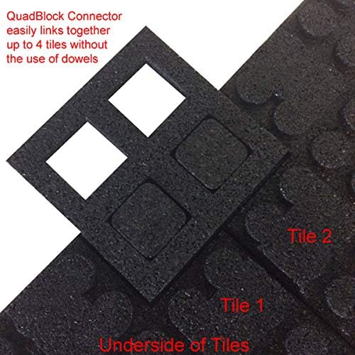 American Floor Mats - Extreme Rubber Gym Tiles - 1 Inch Thick Colorful Rubber Gym Tiles - Superior Shock and Sound Absorbing Tiles - 10% Gold 10 Tile Pack (Covers 40 Sq Ft)