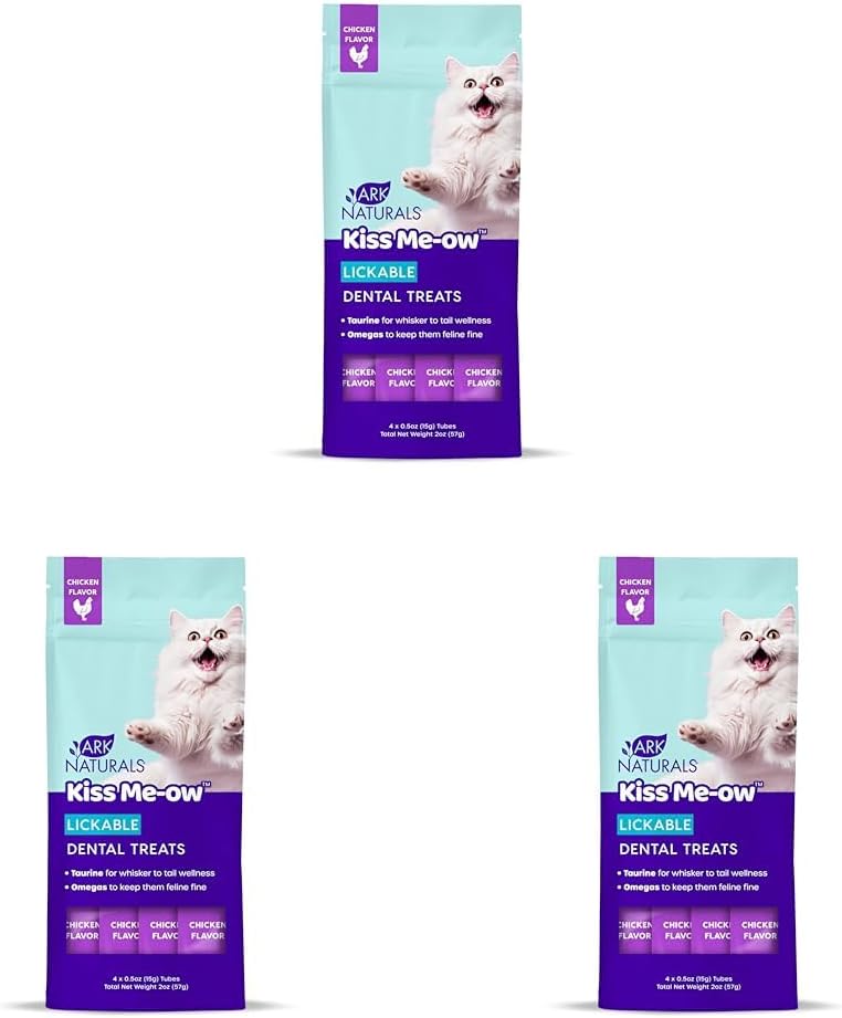 ARK NATURALS, Kiss Me-Ow Lickable Chicken, 2 oz (Pack of 3) - Pet Explorer