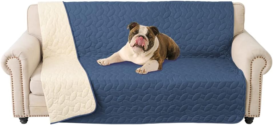 Ameritex Pet Bed Cover Dog Bed Blanket for Sofa and Furniture Waterproof New Pattern Design (52x82 Inch, Navyblue) - Pet Explorer