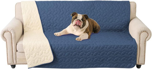 Ameritex Pet Bed Cover Dog Bed Blanket for Sofa and Furniture Waterproof New Pattern Design (52x82 Inch, Navyblue) - Pet Explorer