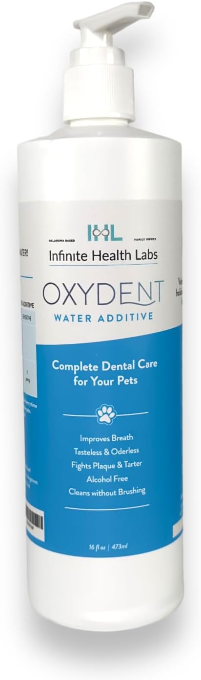 Oxydent Premium Pet Dental Care Solution - Pet Water Additive & Mouthwash for Teeth Cleaning - Eliminate Bad Dog & Cat Bad Breath - Dog Dental Rinse - Fights Tartar & Plaque - Pet Explorer