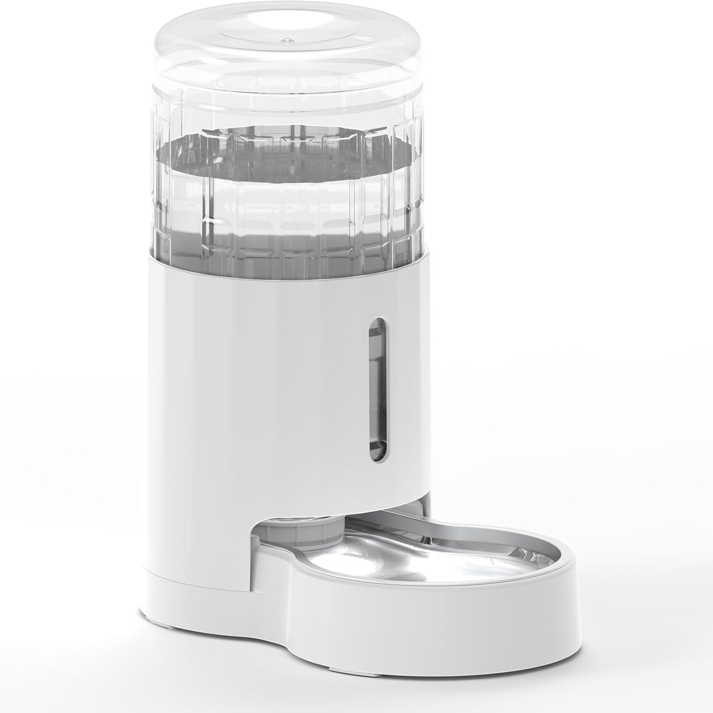 CZPET Automatic 4L/135Oz/1Gal Cat Water Dispenser with Stainless Steel Bowl, Gravity Waterer for Small Medium Dog Puppy Kitten (White) - Pet Explorer