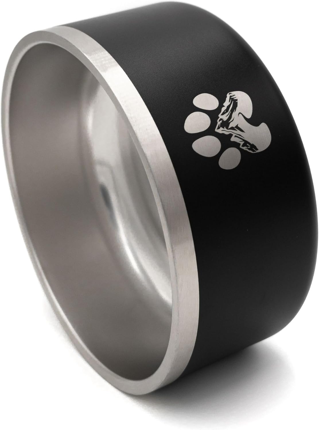 Stainless Steel Dog Bowl for Small-Large Dogs | Double Wall Insulated, Non-Slip Base Heavy Duty Water and Food Bowls for Dogs & Cats | Pet Safe BPA Free & Dishwasher Safe | 64 Oz - Black - Pet Explorer
