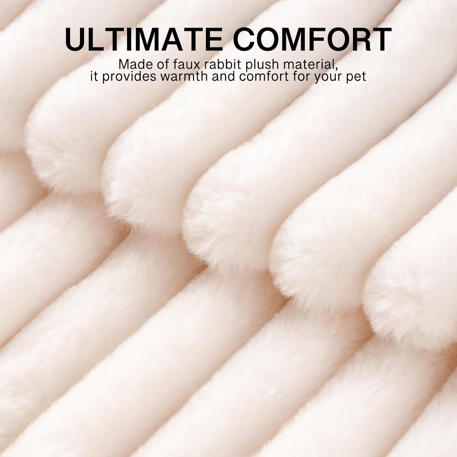 MEWOOFUN Washable Small Dog Bed, Cat Beds for Indoor Cats with Anti-Slip Bottom, Round Pet Bed for Puppy and Kitten (Beige, 24"x24"x9") - Pet Explorer