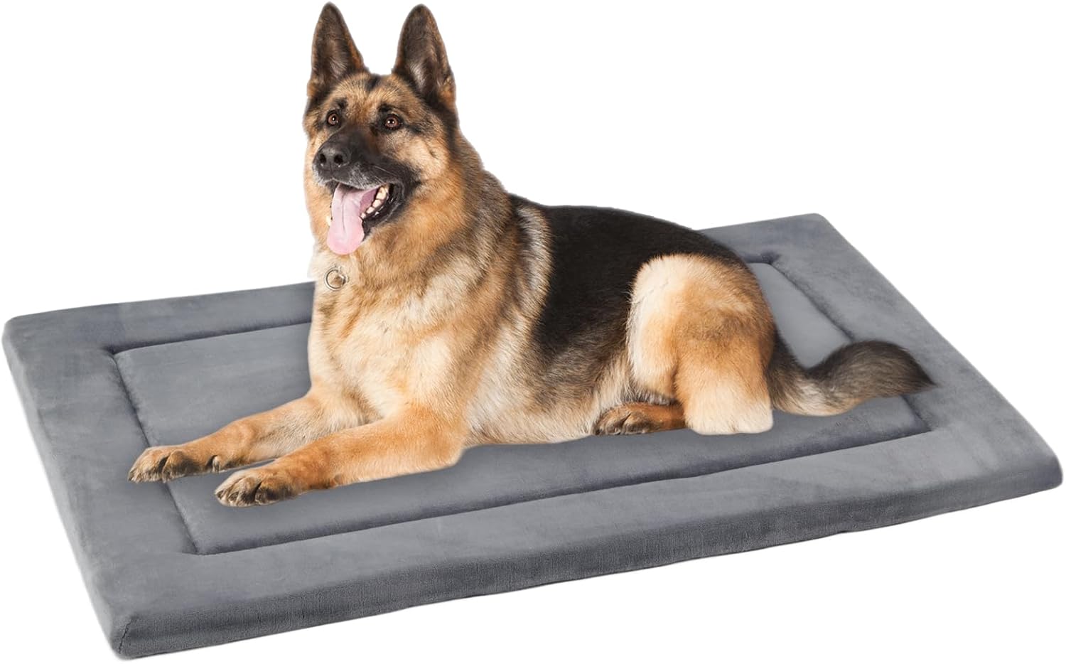 KHONSU PET Dog Bed Mat for Crate 1.1in Slim Cooling Pad Reversible Flannel & Waterproof Canva for Dogs up to 130 lbs - Pet Explorer
