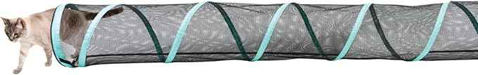 Kitty City Catio Outdoor 20' Cat Tunnel – 20‑Foot Cat‑Sized Play Tunnel, 11” Diameter, Modular Catio Connector for Cats & Small Pets