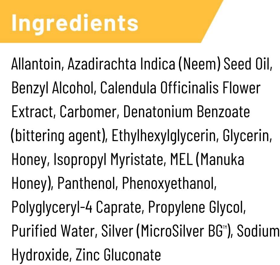 Absorbine Silver Honey Hot Spot & Wound Care Spray Gel 8oz Bottle, Manuka Honey & MicroSilver BG, Medicated for Dogs, Cats, Small Animals - Pet Explorer