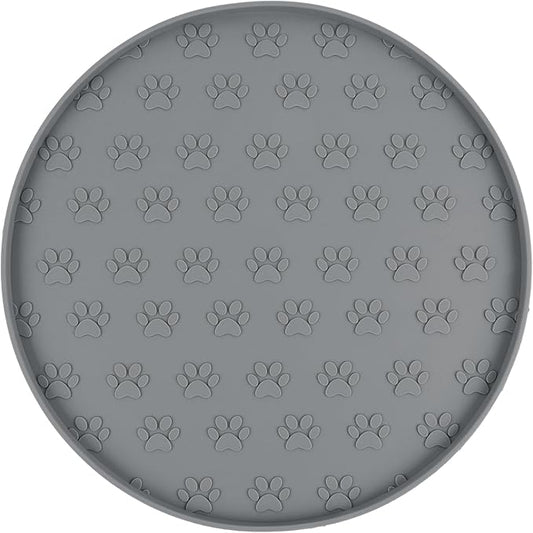 SUNLAND Silicone Dog Food Mat, Pet Feeding Mat for Food and Water, Waterproof Non-Slip Cat Feeding Bowl Mat with Raised Edge, Prevents Residue from Spilling onto The Floor, Pet Accessories