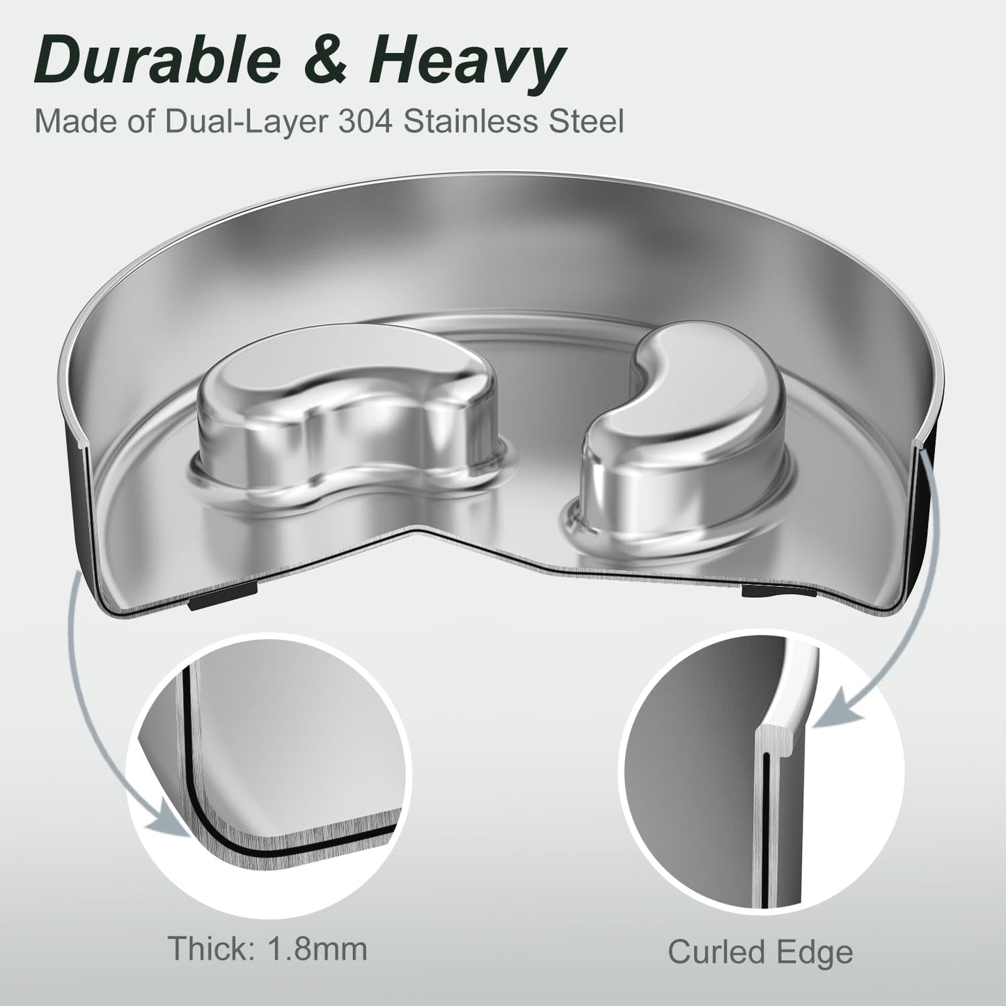 Slow Feeder Dog Bowl, 1Cups Stainless Steel Maze Bowl for Small Breeds, Non-Slip Base, Double Wall Food Grade Metal Dog Dish to Slow Eating - Pet Explorer