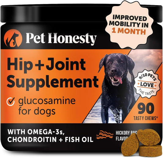 Hip & Joint Health - Glucosamine for Dogs Soft Chews, Joint Supplement for Dogs with Glucosamine Chondroitin, Fish Oil, MSM, Turmeric, Advanced Pet Mobility Support (Bacon 90 Ct) - Pet Explorer