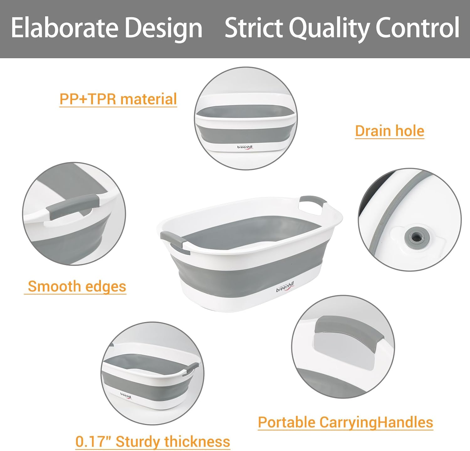 Collapsible Dog Bath Tub for Small Dogs & Cats, Portable Puppy Bath Tub with Water Drain Plug, Space Saving Foldable Pet Bathtub for Indoor & Outdoor Use, Grey - Pet Explorer