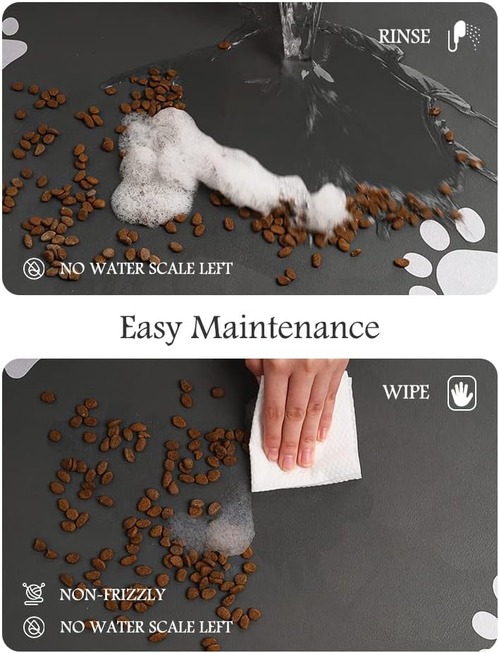 Pet Feeding Mat-Absorbent Dog Mat for Food and Water Bowl-No Stains Quick Dry Dog Water Dispenser Mat-Dog Accessories Pet Supplies-Dog Water Bowl for Messy Drinkers - Pet Explorer