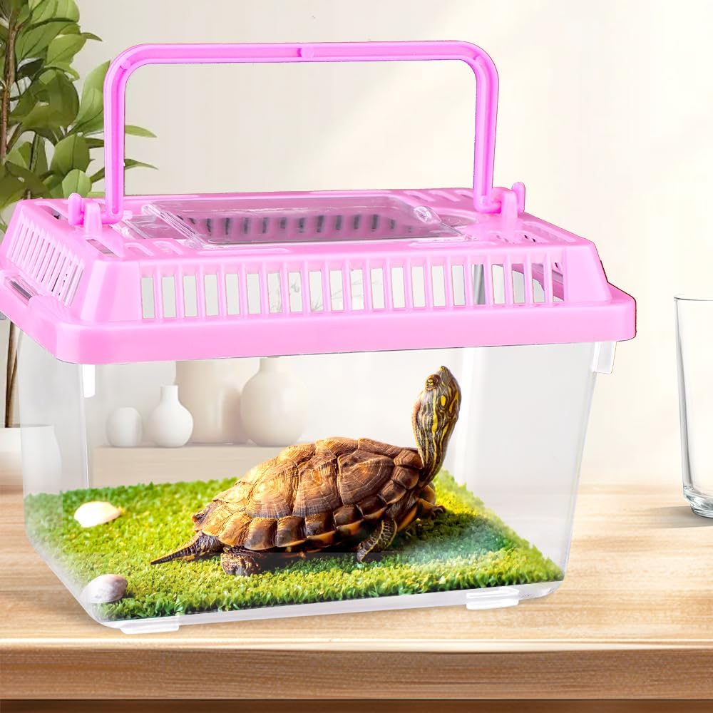 20 Pack Small Plastic Reptile Carrier Tarantula Enclosure Snake Breeding Box Hatching Container for Spider Fish Turtle Hermit Crab Bearded Dragon Lizard (5.1 x 3.5 x 3.5 Inch) - Pet Explorer