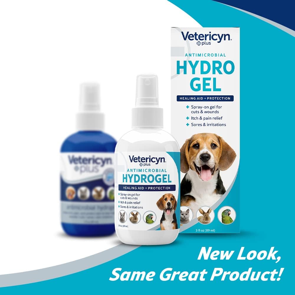 Vetericyn Plus Dog Wound Care Hydrogel Spray | Healing Aid and Wound Protectant, Sprayable Gel to Relieve Dog Itchy Skin, Safe for All Animals. 3 Ounces - Pet Explorer