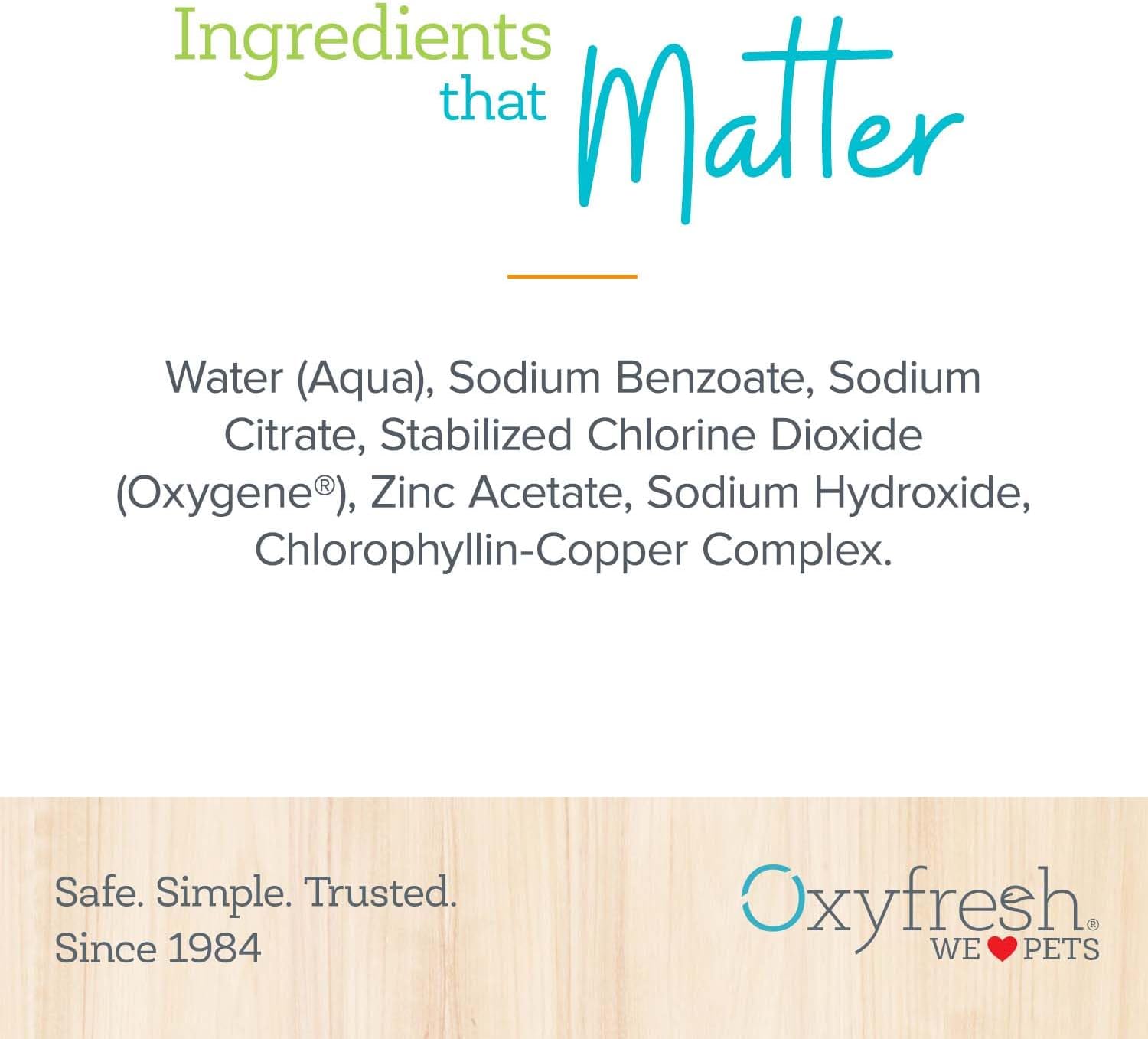 Oxyfresh Premium Pet Dental Care Solution Pet Water Additive: Best Way to Eliminate Bad Dog Breath and Cat Bad Breath - Fights Tartar & Plaque - So Easy, Just Add to Water! Vet Recommended 128 oz. - Pet Explorer