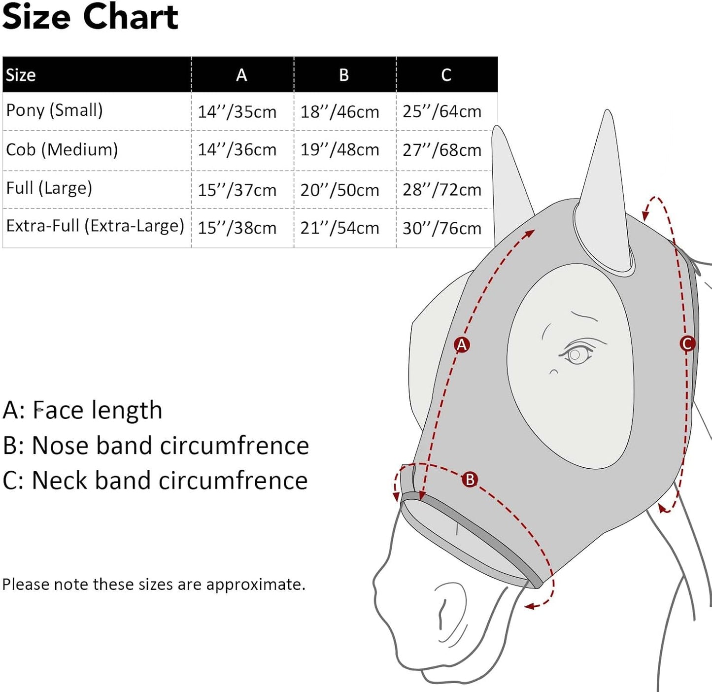 Harrison Howard Super Comfort Stretchy Fly Mask Large Eye Space with UV Protection Soft on Skin with Breathability Live Leaf M