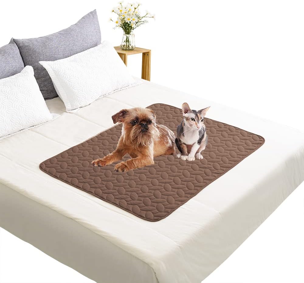 Ameritex Pet Bed Cover Dog Bed Blanket for Sofa and Furniture Waterproof New Pattern Design (40x50 Inch, Chocolate) - Pet Explorer