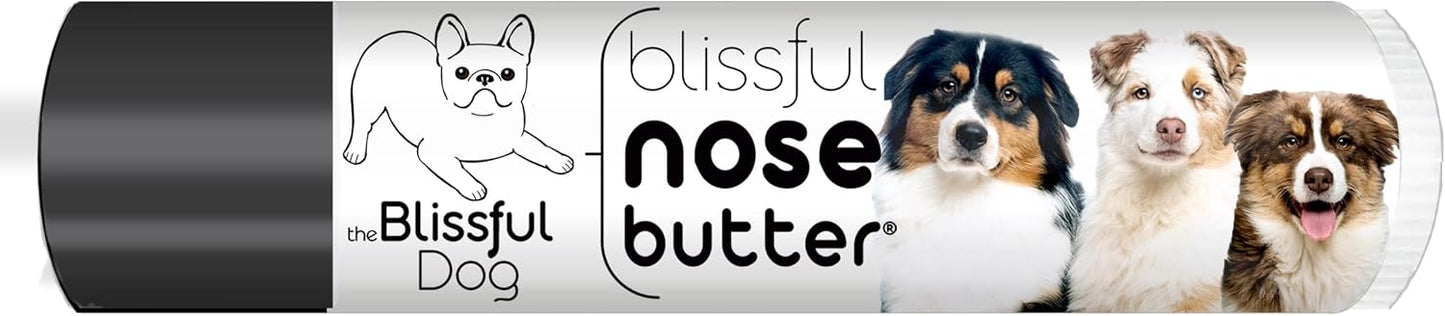 The Blissful Dog Australian Shepherd Nose Butter for Dry, Cracked Skin, Lick-Safe Dog Nose Balm with Moisturizing Shea Butter, Almond, Olive, and Essential Oils, Pet Supplies, Uncented, 0.15 oz. - Pet Explorer