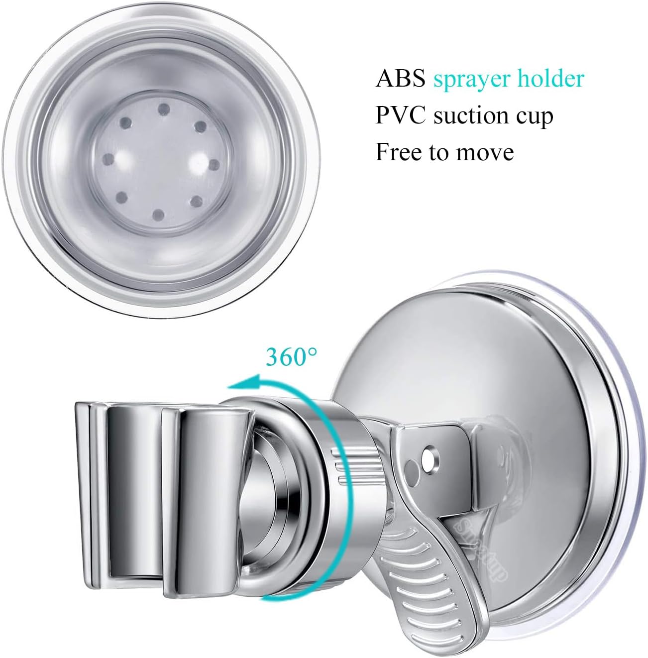 Pet Shower Set with 8.2ft Hose for Bathroom Shower Arm (Suction Holder) - Pet Explorer