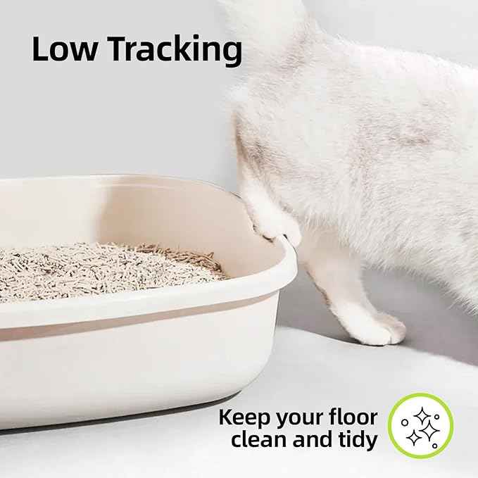 Tofu Cat Litter Strong Clumping Litter 99.9% Dust Free and Flushable Cat Litter, Natural Sustainable Ingredients Odor Control, Low Tracking