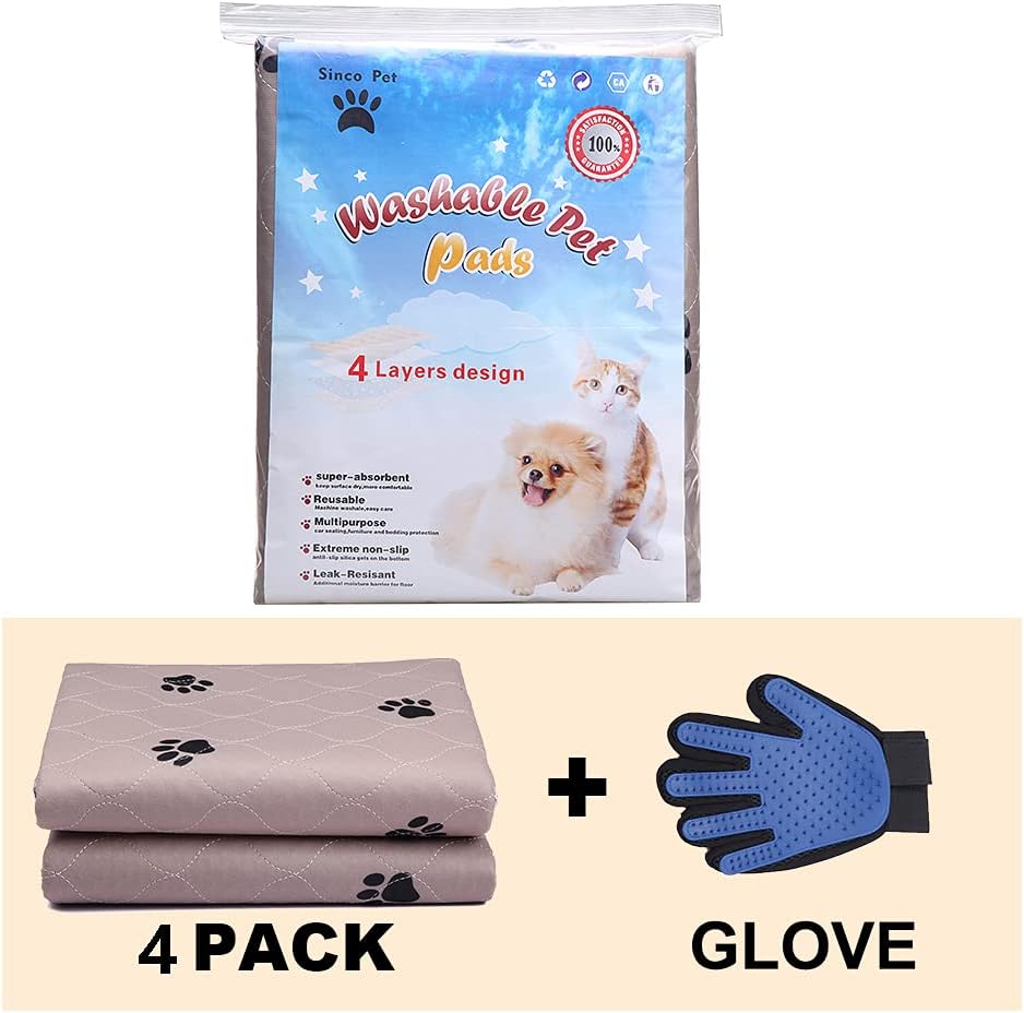 Washable Puppy Pads - Reusable, Super Absorbing, Waterproof Dog Pee Pads for Dog Bed Mat - Pet Explorer